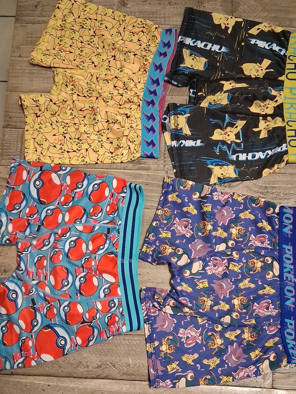 Pokémon Boys 8 Boxer Briefs 4-Pack
